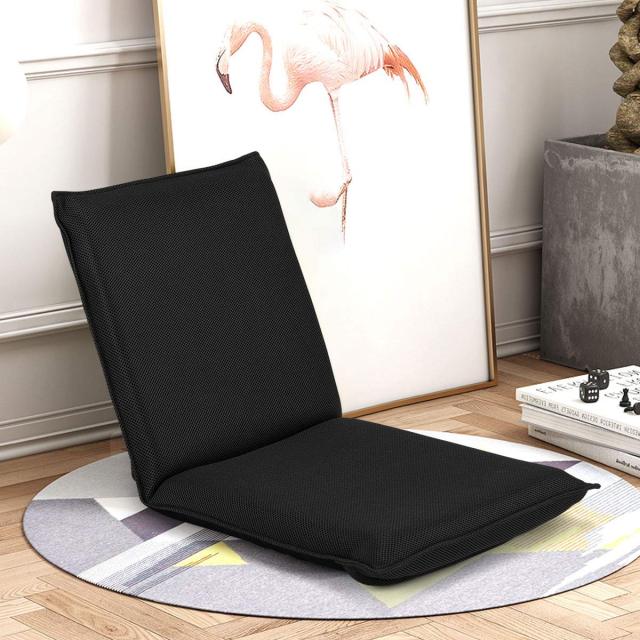 KOMFOTT Adjustable Mesh Floor Sofa Chair, 6-Position Multi-Angle Padded Floor Chair