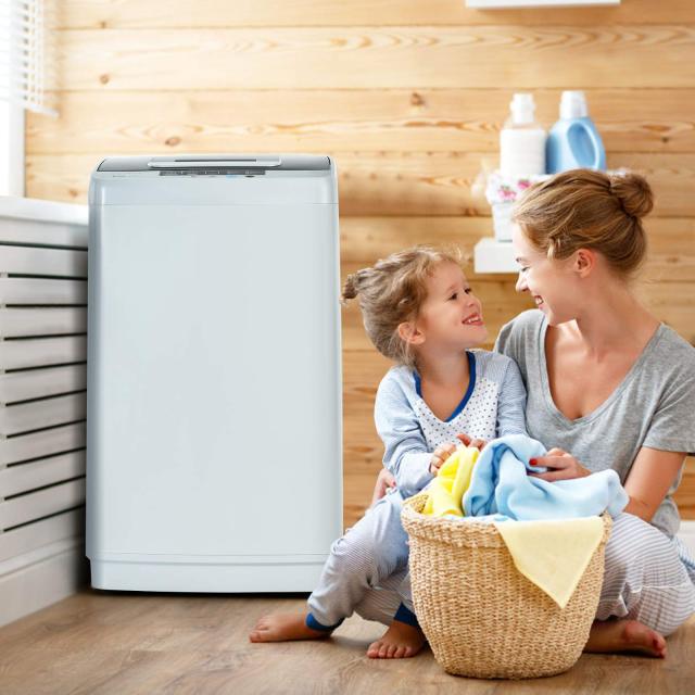 Portable Washing Machine, 2-in-1 Laundry Washer and Spin Combo with 10 Programs, 8.8lbs Capacity