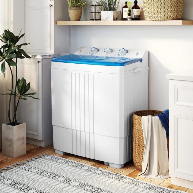 Portable Washing Machine with Drain Pump for Apartment Dorm RV