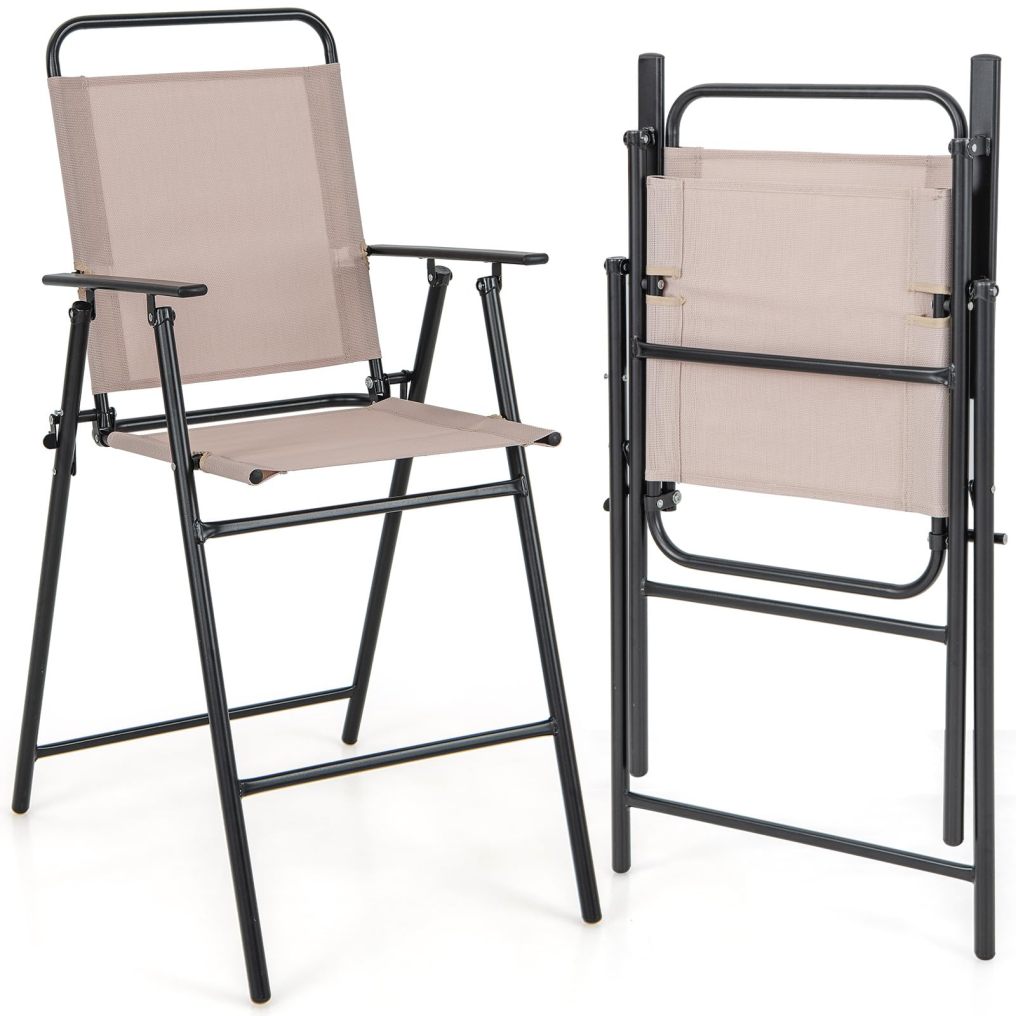 24 Inch Counter Height High Top Chairs with Metal Frame Set of 2 or 4