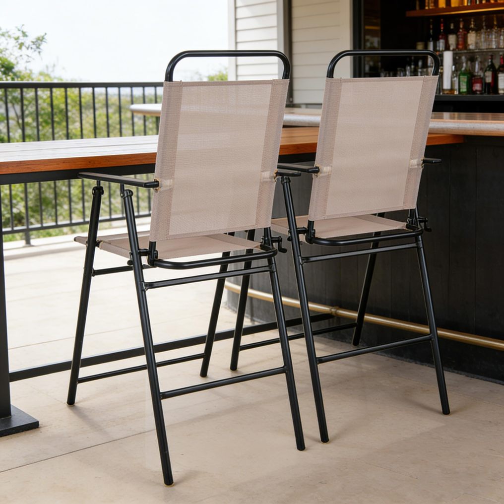 24 Inch Counter Height High Top Chairs with Metal Frame Set of 2 or 4