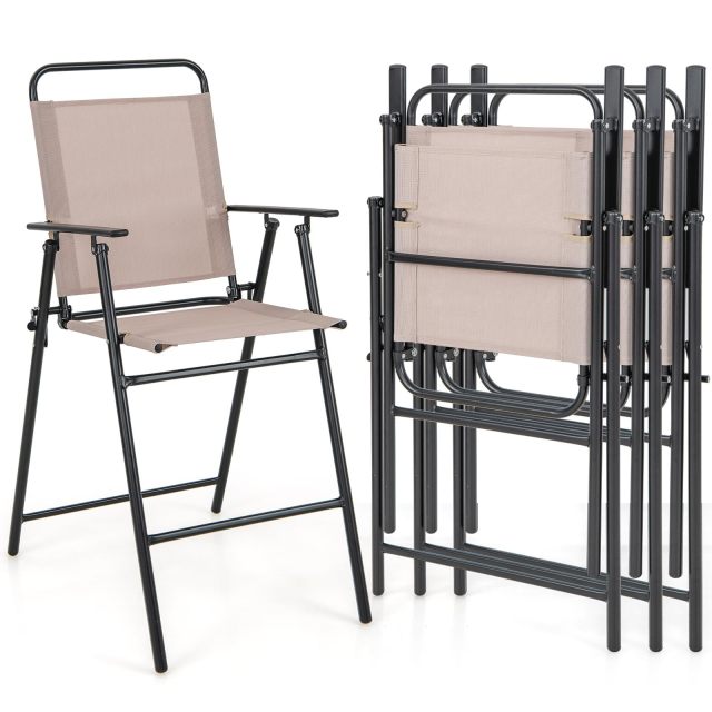 24 Inch Counter Height High Top Chairs with Metal Frame Set of 2 or 4