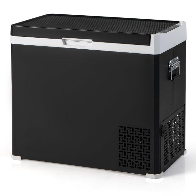 ARLIME 12 Volt Car Refrigerator, 53QT (50L) Dual Zone Portable Car Fridge