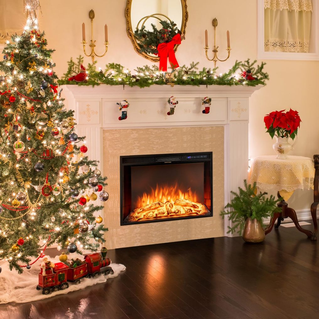 26 Inches Electric Fireplace with Remote Control