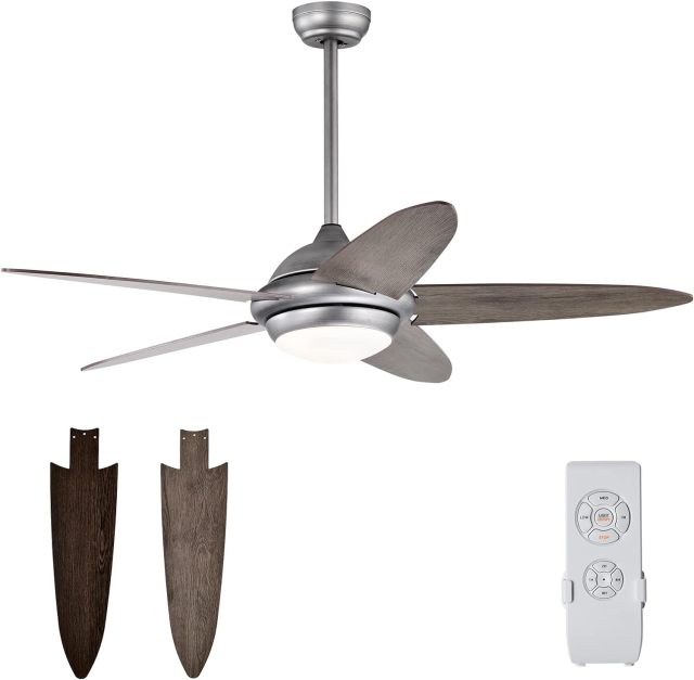 52 Inch Ceiling Fan with Lights, Indoor Modern LED Ceiling Fan, Remote Control