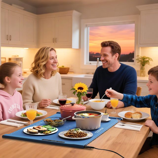 Portable Silicone Heating Mat with 3 Temperature Levels & 4 H Timer