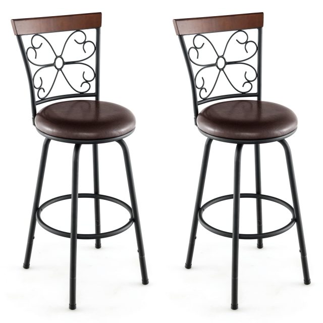 Bar Stools for Kitchen Island 24-30 Inch Seat Height Barstools Set of 2/4