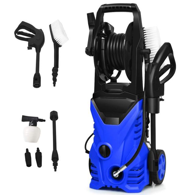 2030PSI Electric Pressure Washer High Power Machine w/ 16.5ft Hose, Wash Brush, Soap Bottle, 1.6GPM 1800W
