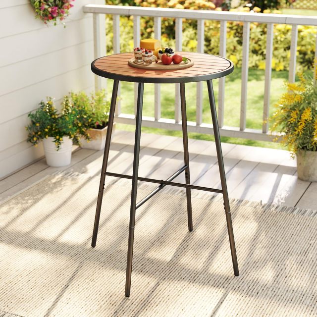 Outdoor Bar Table 41" Bar Height Patio Round Table
