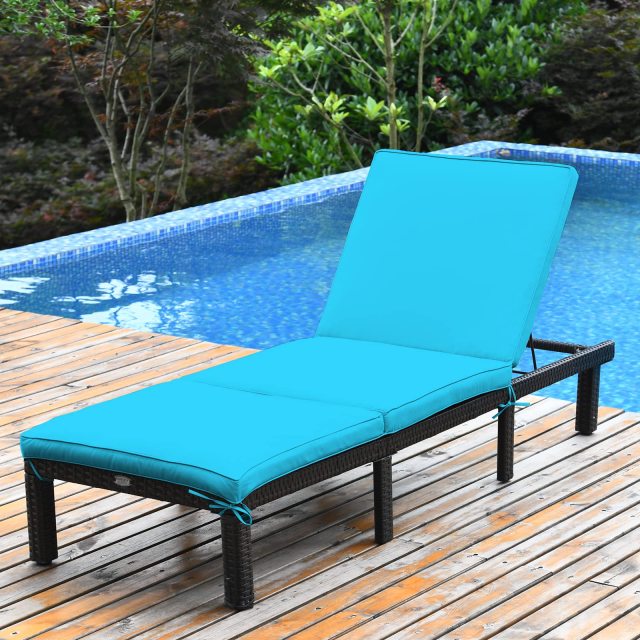 6 Gear Adjustable Chasie Lounge for Backyard