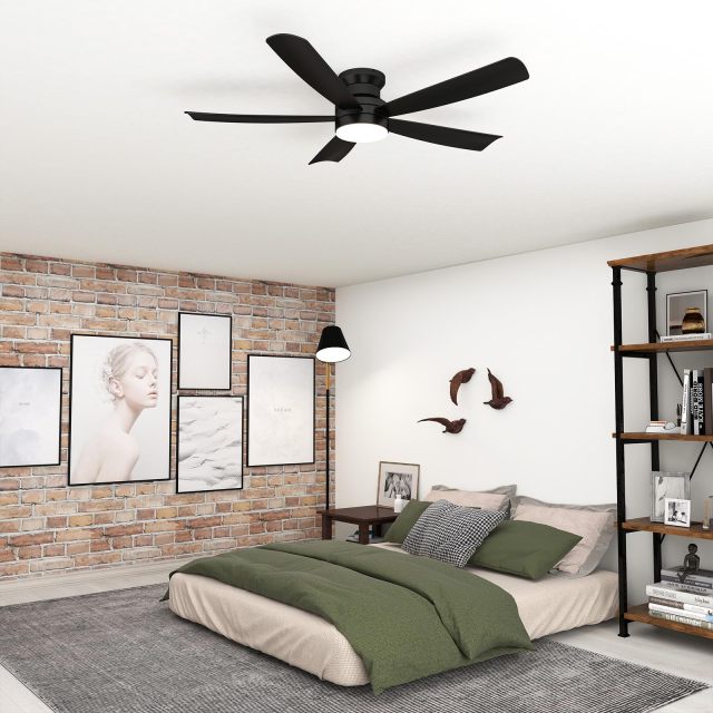 52 Inch Modern Ceiling Fan with Lights & Remote Control for Living Room