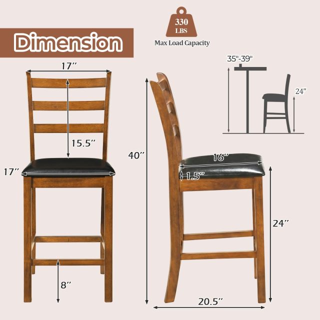 Counter Height Bar Stools Set of 2/4