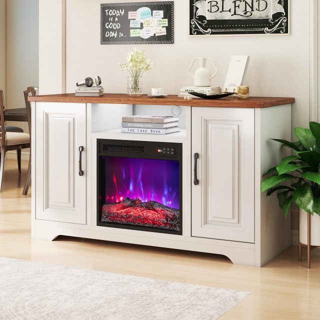 Electric Fireplace Insert 18 inch Wide with Remote Control