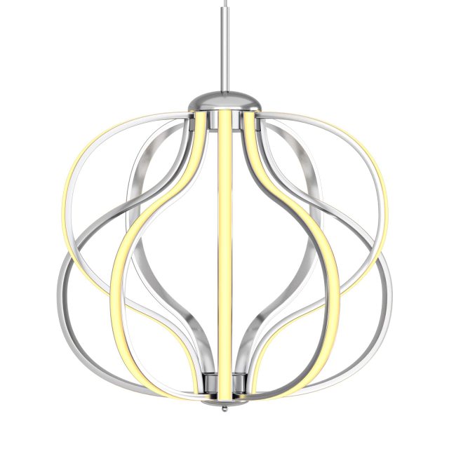 ARLIME Modern LED Chandelier, Dimmable Pendant Light with Adjustable Height