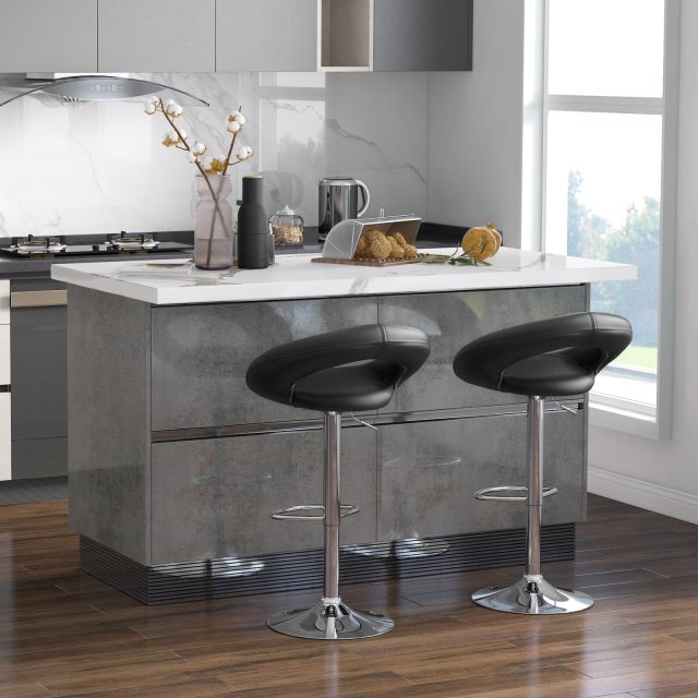 Height Adjustable Bar Stools Set of 2/4 for Bar