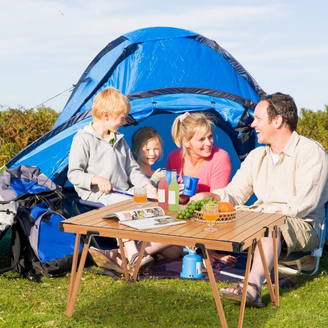 Folding Low Picnic Table Portable Camping Table with Storage Bag
