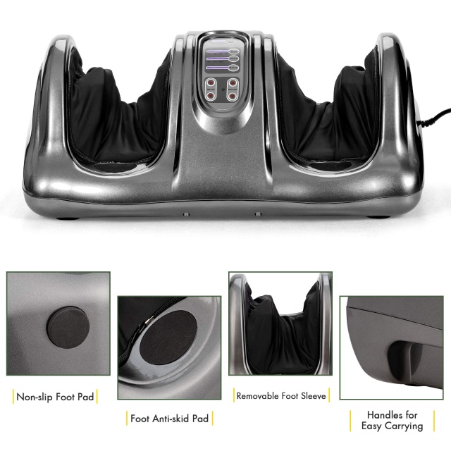 Electric Shiatsu Foot Massager w/Remote and 4 Massage Modes
