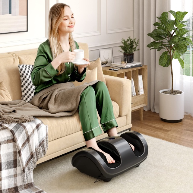Kneading & Rolling Feet/Leg/Calf/Arm/Ankle Massage with LCD Screen