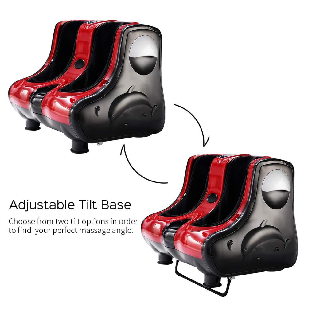Electric Leg Calf Foot Massager Machine w/ Heat for Tired Feet