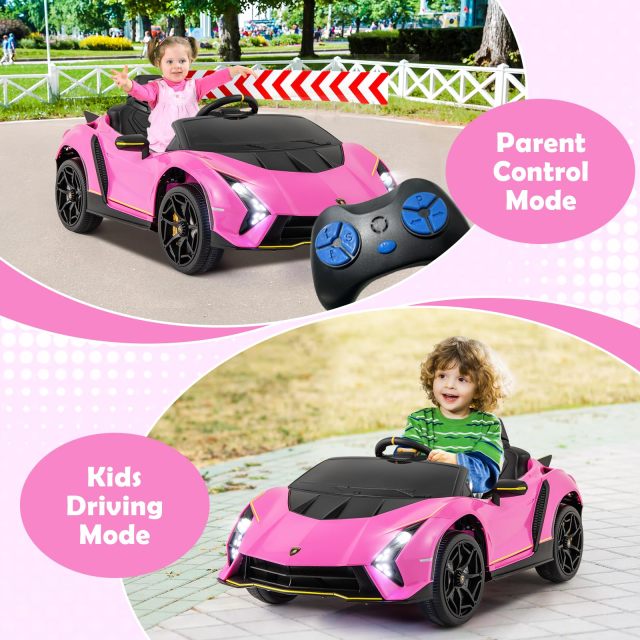 Licensed Lamborghini 12V Kids Ride on Car 4WD Battery Power Electric Sports Car