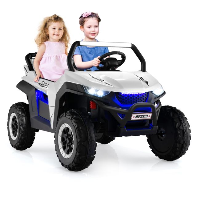 HONEY JOY 2-Seater Ride on Car, 12V Electric UTV w/Remote Control, Spring Suspension, High/Low Speed