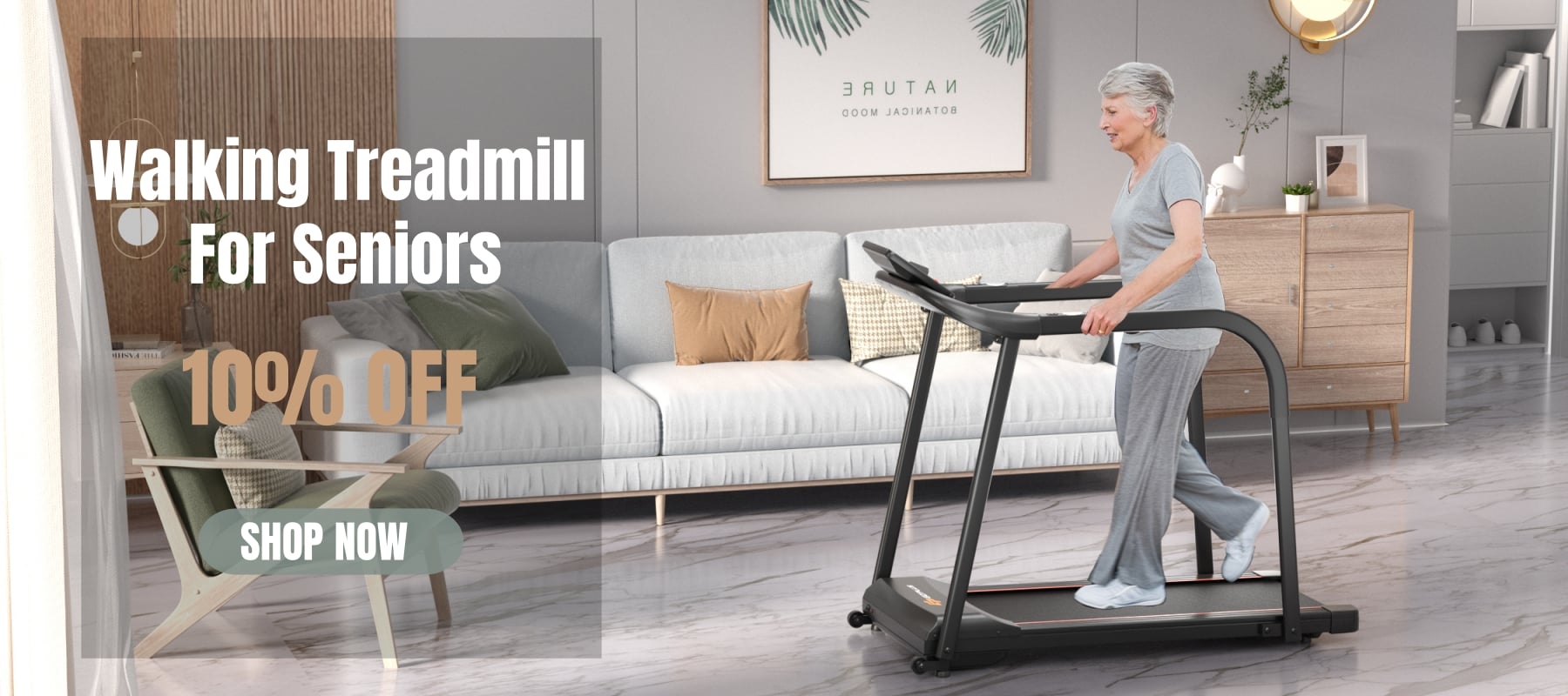 Shop Best Walking Treadmills for Seniors at Bestoutdor | Save 10% & FREE Shipping