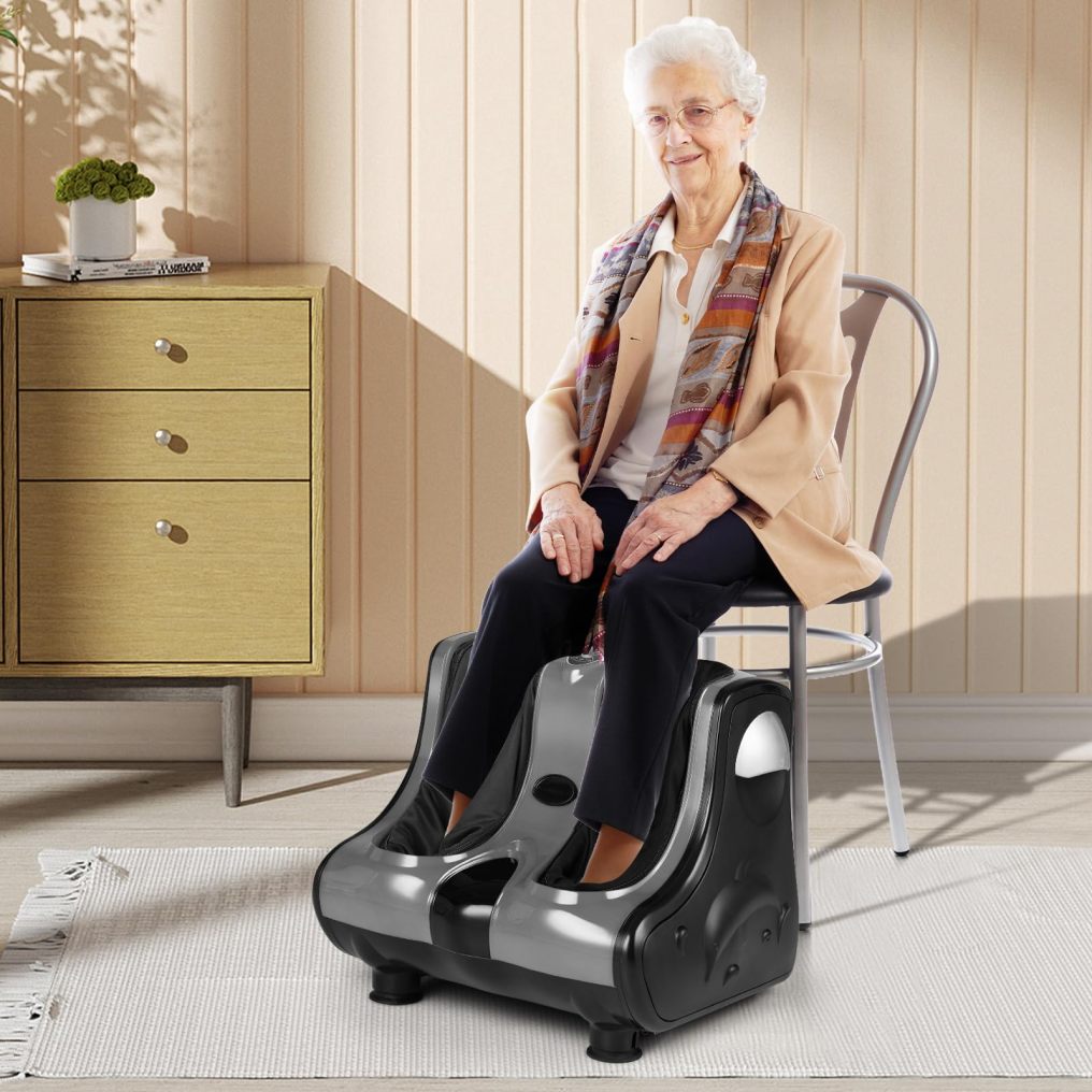 ARLIME Foot Massager Machine with Shiatsu Kneading Rolling Vibration Heating Massager