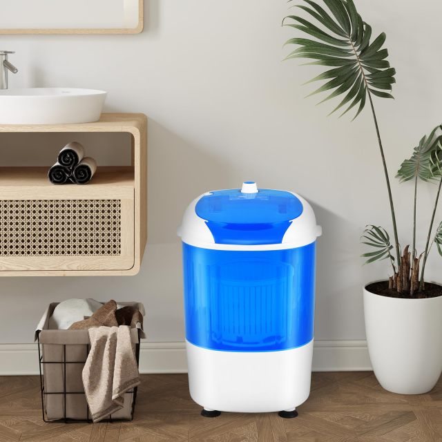 Portable Mini Washing Machine with Spin Dryer, Washing Capacity 5.5lbs