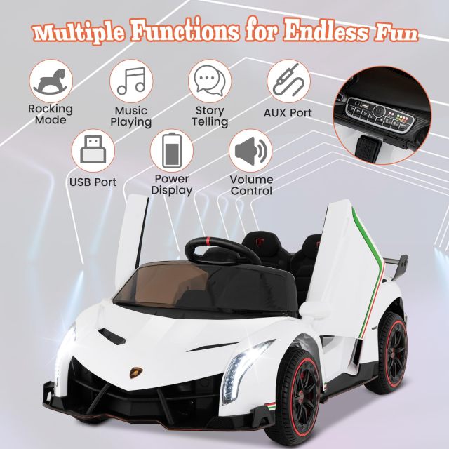 HONEY JOY Licensed Lamborghini Kid Ride-on Sports Car