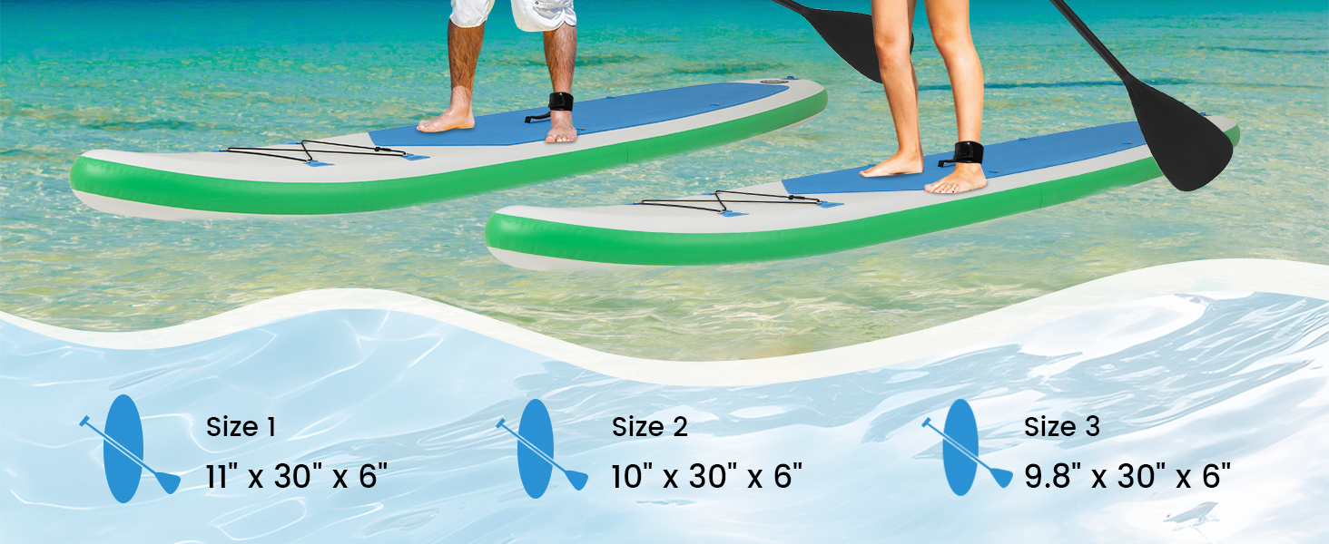 11 Feet Premium SUP Inflatable Stand Up Paddle Board with Accessories and Repair Kit