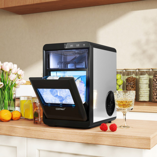 Nugget Ice Maker Countertop with Soft Chewable Pellet