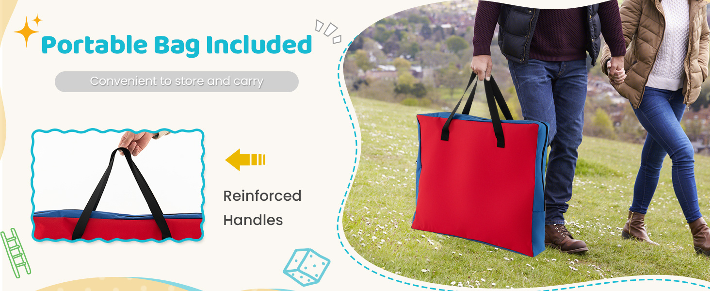 Jumbo 4-to-Score Connect Game Set with Carrying Bag and 42 Coins