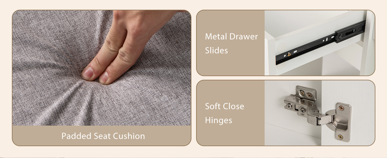 Vanity Desk with Mirror and Lights