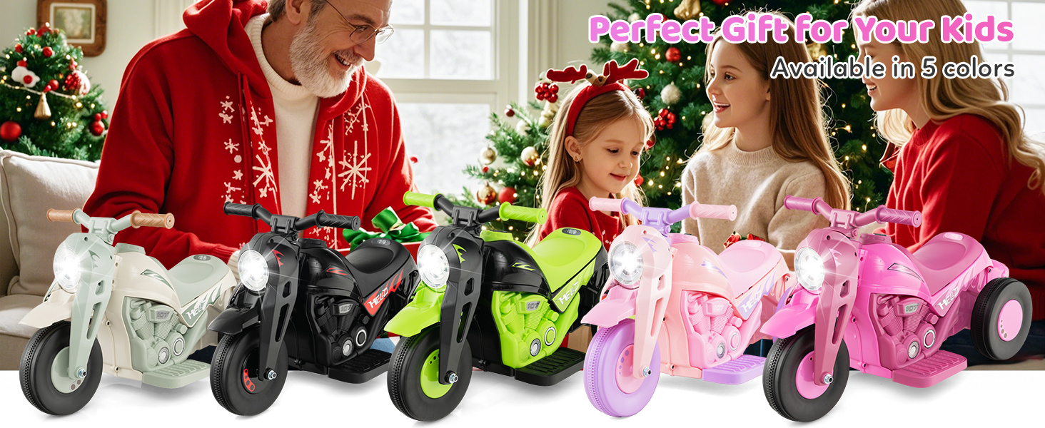 6V Kids Electric Ride on Motorcycle with Bubble Maker and Music
