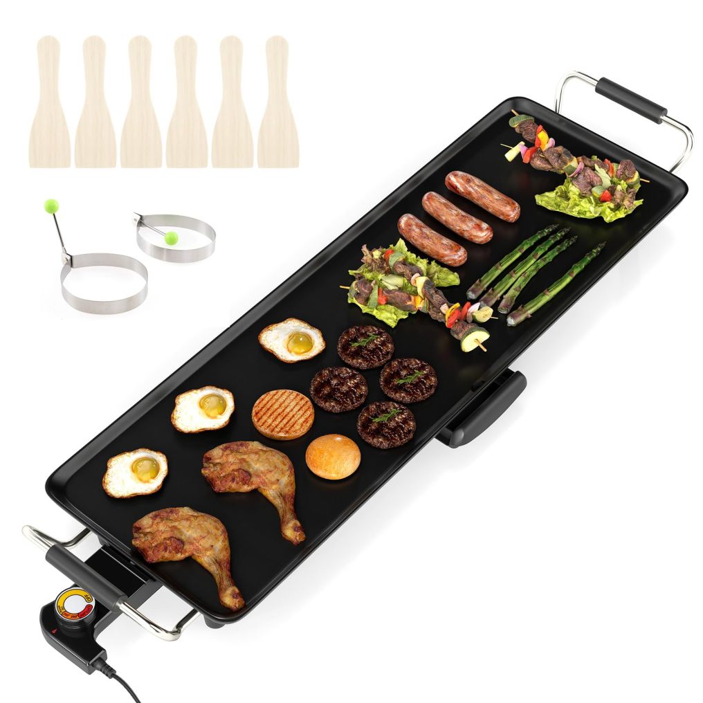 ARLIME 27" Large Electric Griddle, Nonstick Countertop BBQ Grill