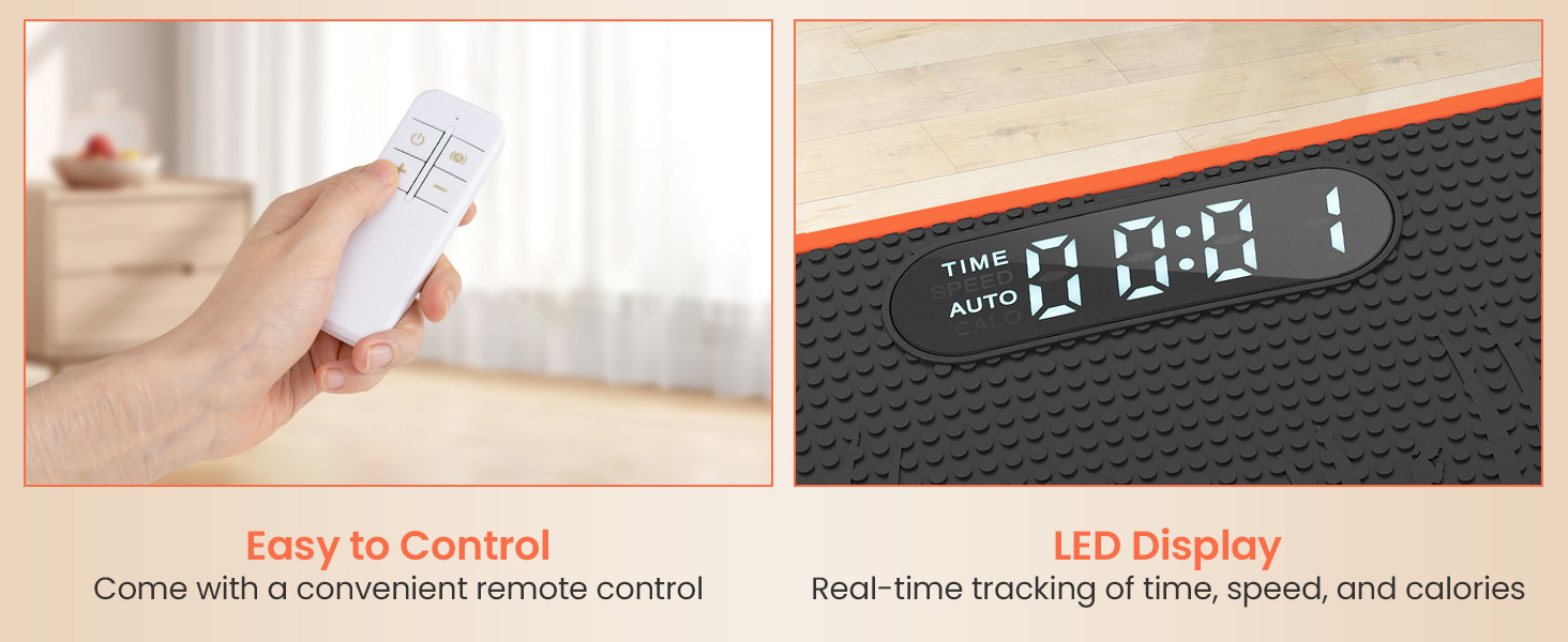 Vibration Plate Exercise Machine for Lymphatic Drainage and Weight Loss with 10 Speed Intensities
