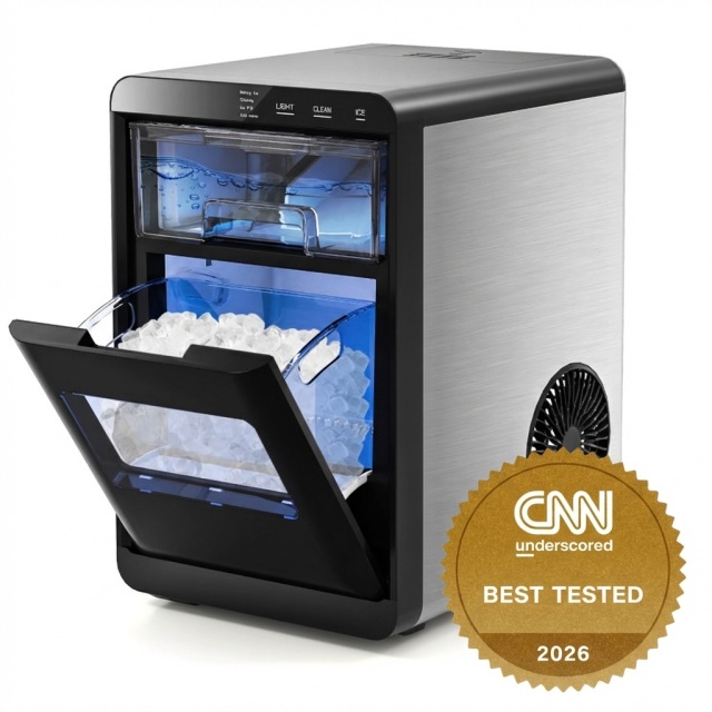 Nugget Ice Maker Countertop with Soft Chewable Pellet