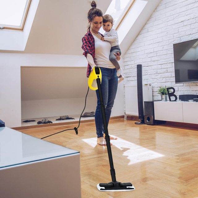 ARLIME Handheld Steam Cleaner, 1400W Pressurized Steamer with 14-Piece Accessories & Child Lock