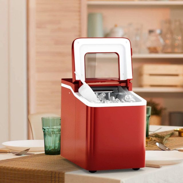 ARLIME Portable Ice Maker Machine for Countertop, Bullet Ice Cubes Ready in 8 Mins, 26LBS/24H