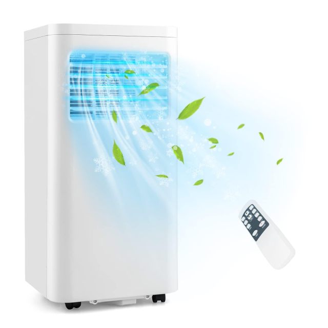 ARLIME Portable Air Conditioner w/Remote Control, 8000 BTU AC Unit Fan & Dehumidifier