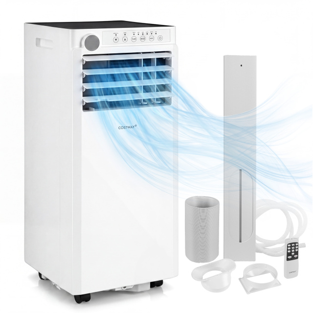 8000 BTU Portable Air Conditioner with Dehumidifier and 24H Timer