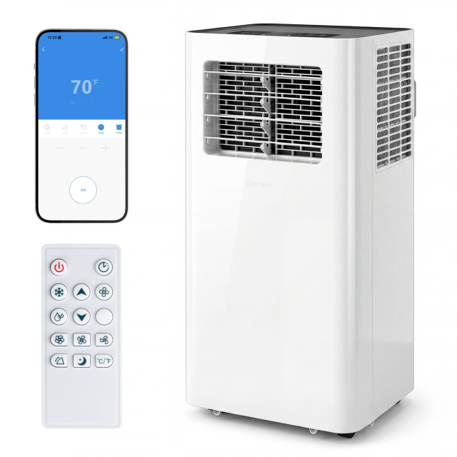 14000 BTU 3-in-1 Smart AC with Wi-Fi and Remote Control & Window Kit