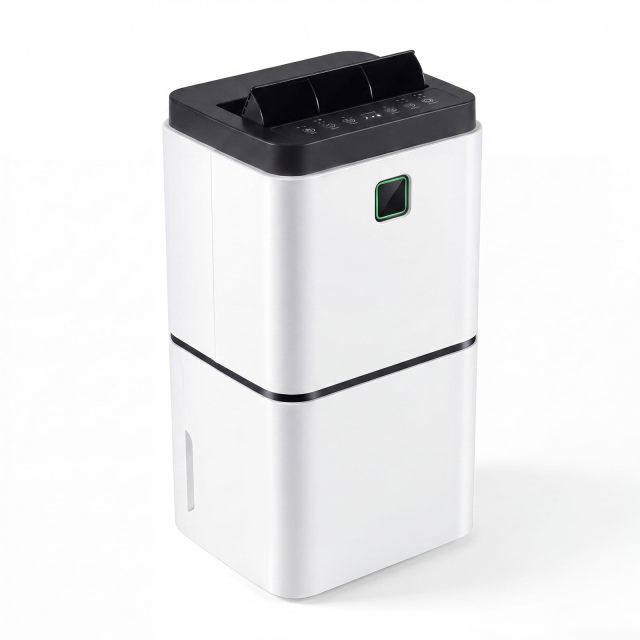 1500 Sq. Ft Dehumidifier for Home & Medium Spaces, Portable 24 Pints Dehumidifier w/ 3 Color LED Light