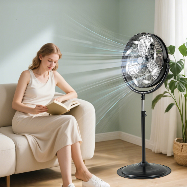 20 Inches High Velocity Pedestal Fan with 3 Speeds and Adjustable Height
